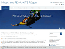 Tablet Screenshot of fly-a-kite.de